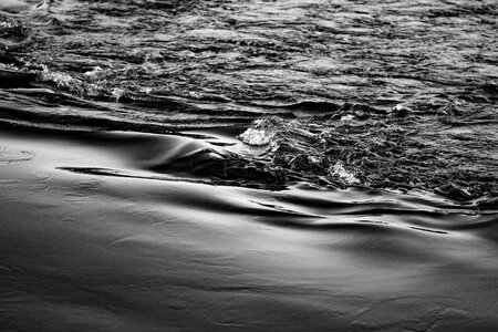 Beach monochrome sea