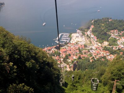 Funicular in Laveno, Italy photo