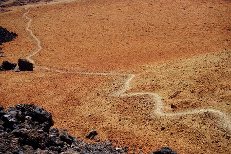 Sand desert lunar landscape photo