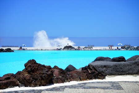 Blue water refresh photo