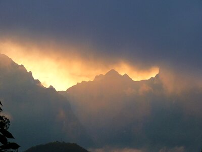 Machupicchu peru clouds