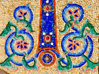 Arabesque mosaic symbol photo