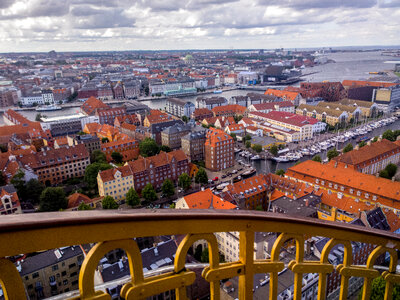 Overlook of the cityscape of Copenhagen photo