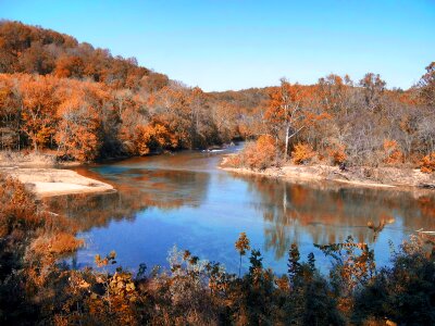 Autumn River Reflections Missouri photo