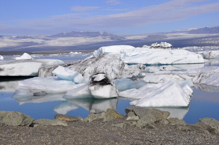 Mountains ice sea