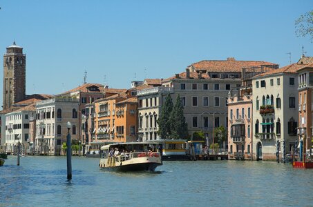 Famous Canal Grande in Venice, Italy as seen from Ponte photo