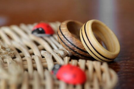 Rings wooden jewelry photo