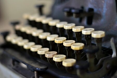 Device keyboard typewriter photo