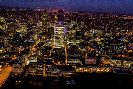 Aerial View of Skyscrapers photo