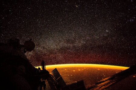 Earth Enveloped in Airglow photo