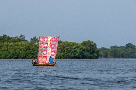 Landscape watercraft rowboat photo