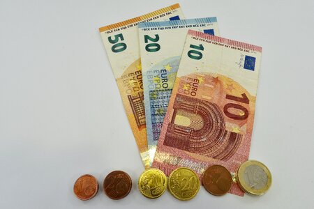 Cent coins euro photo