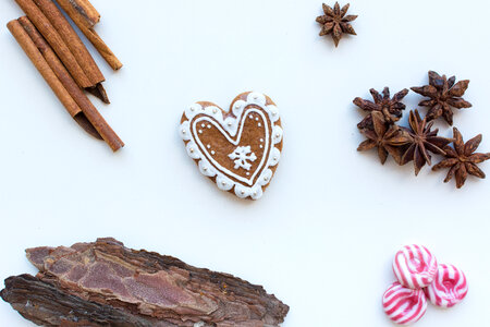 Cute homemade Christmas cinnamon gingerbread