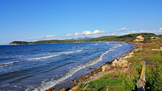 Baratti beach bay, Maremma Tuscany, Italy photo