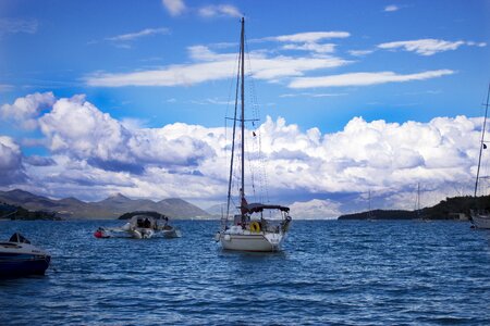 Blue summer nature photo