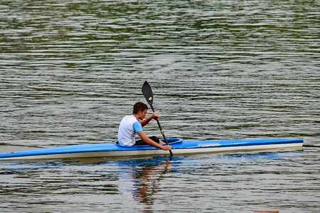 Canoe water oar photo