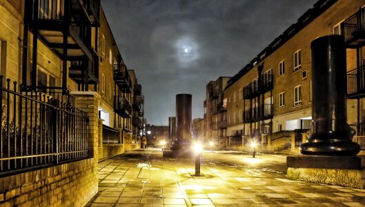 Moon evening sky london