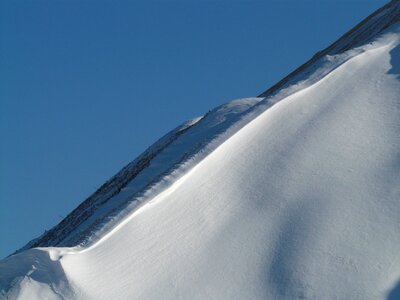 Steep climb alpine photo