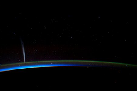 Earth space horizon photo