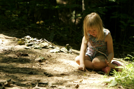 Playing in the dirt
