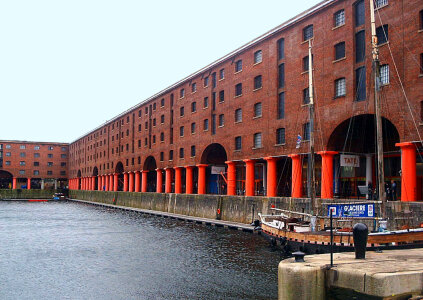 Albert Dock along the waterfront in Liverpool, England photo