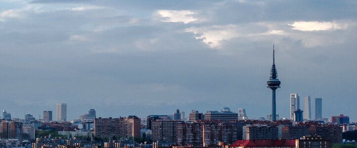 Skyline of Madrid, Spain photo