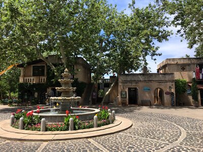 The Tlaquepaque Arts and Crafts Village in Sedona, Arizona photo