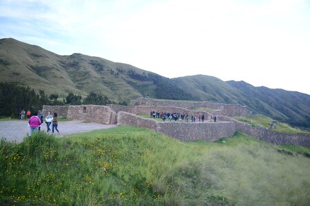 Inca ruins of Pukapukara near Cuzco, Peru