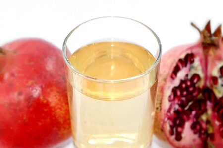 Fruit Juice pomegranate glass photo