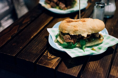 Argentinian beef steak sandwich