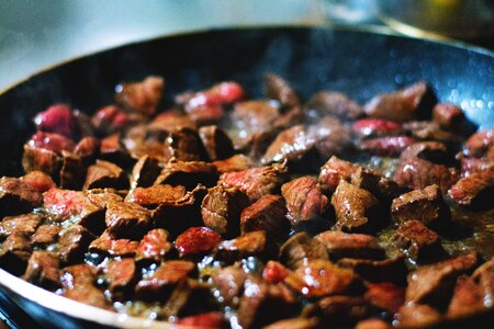 Beef in Frying Pan photo