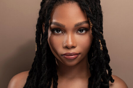 Woman with dreadlocks photo