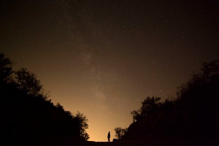 Astronomy centered dark photo