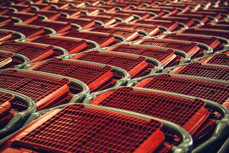 Red Shopping Carts photo