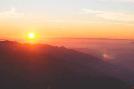 Sunrise in Mountains photo
