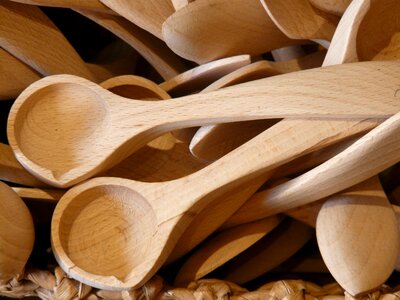 Forks wooden cutlery cutlery photo