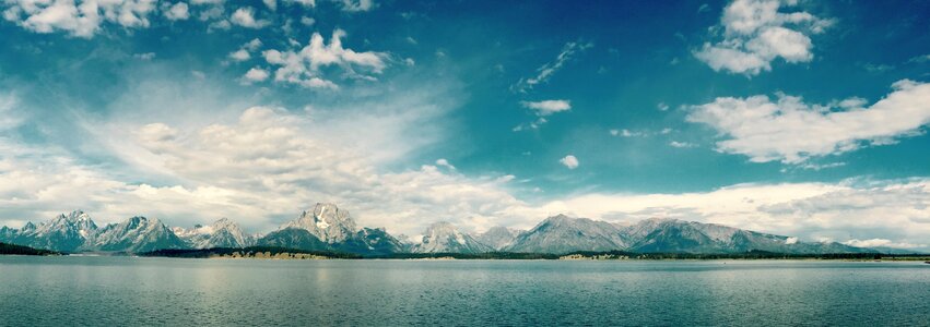 Ocean landscape mountain photo