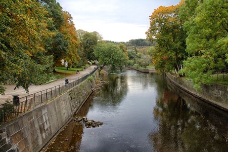 Waterway reflections fall