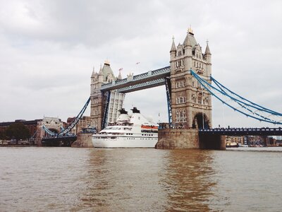 Bridge Across the River Thames in London, England photo