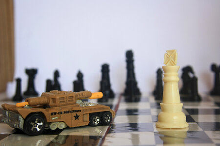 Toy Car In Chess Board