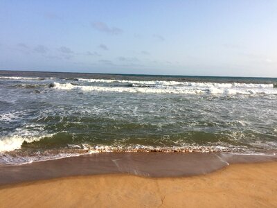 Beach sea sea wave photo