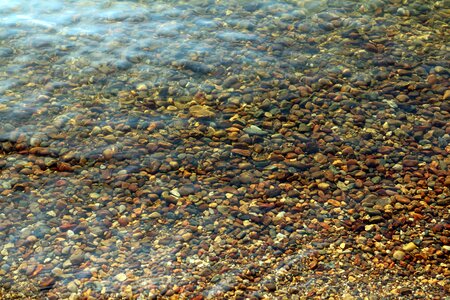 Mirroring pebbles gravel photo