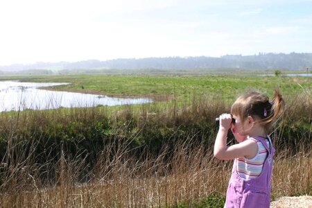 Area female child marsh photo