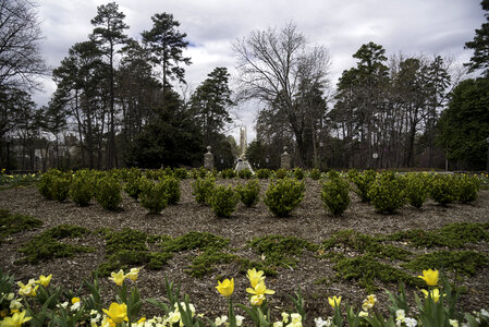 Center of the drive Circle at Duke University in Durham, North Carolina photo