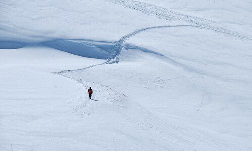 Glacier mountaineer mountaineering