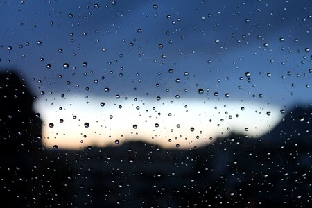 Water glass clouds photo