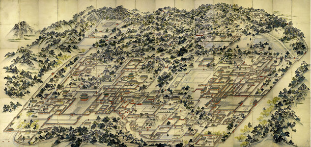 Donggwoldo, a painting of the landscape of Changdeokgung, South Korea