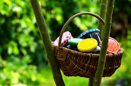 Basket decoration jar photo