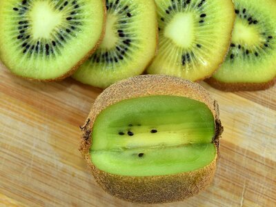 Exotic kiwi ripe fruit