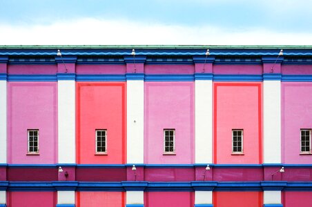 Architecture building colorful photo